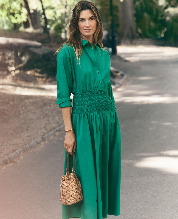 Petite Flare Midi Shirtdress