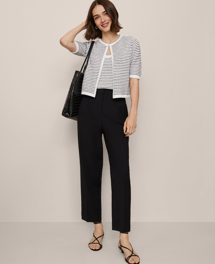The High Rise Pleated Taper Pant