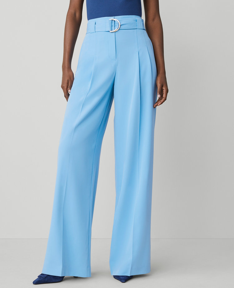 The Petite Belted Wide-Leg Pant
