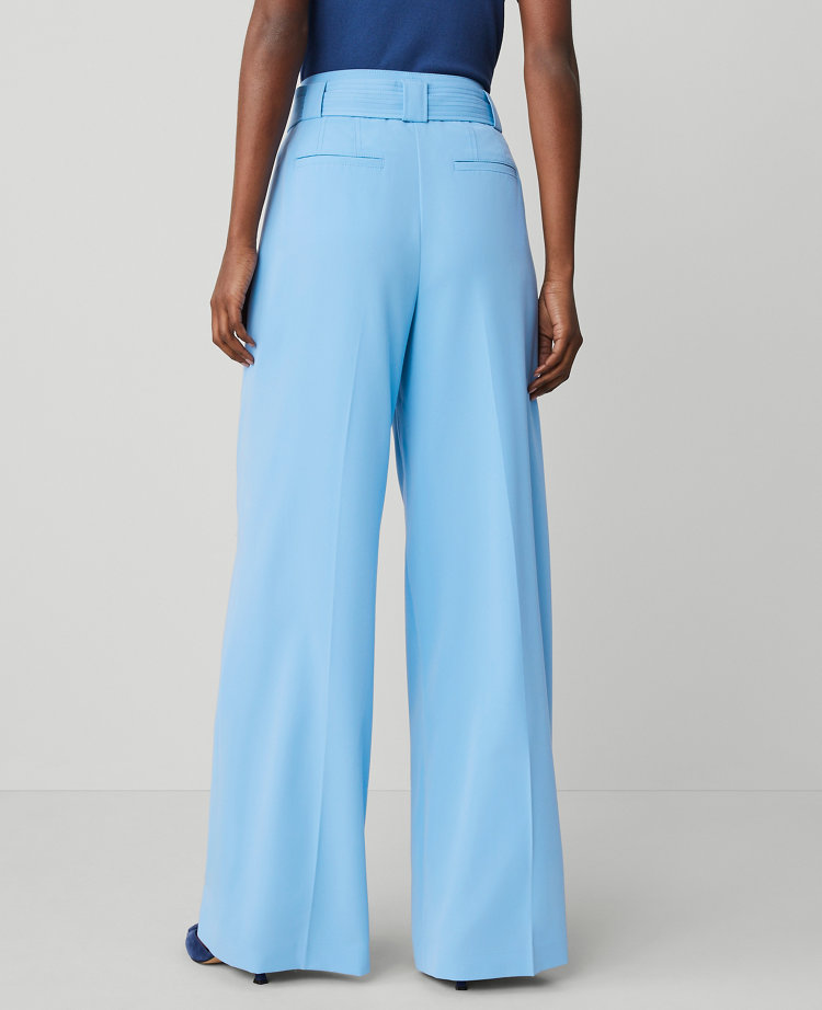 The Petite Belted Wide-Leg Pant
